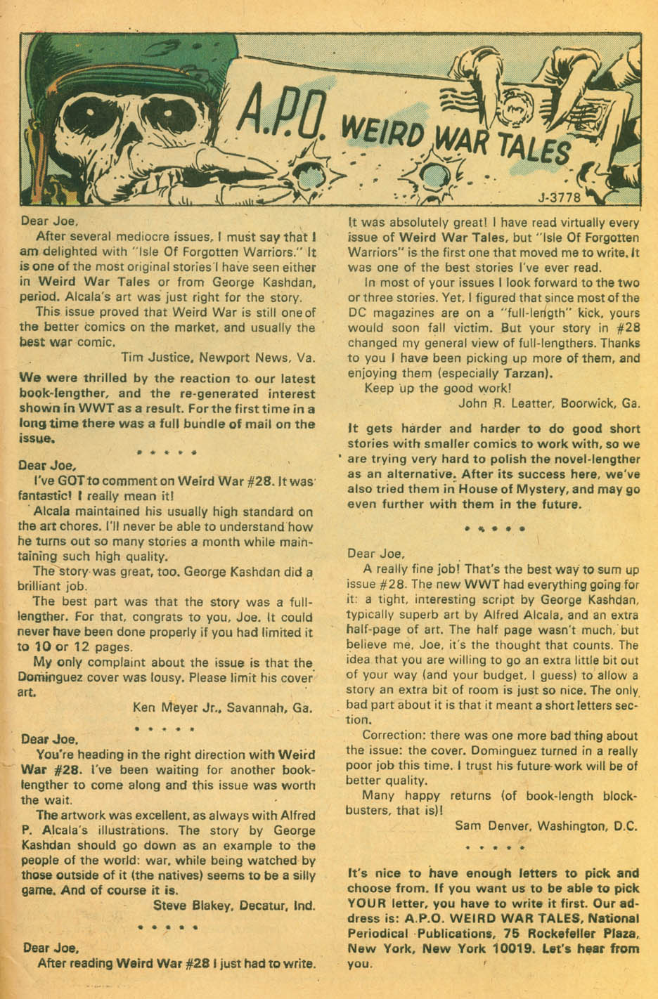 Read online Weird War Tales (1971) comic -  Issue #33 - 32