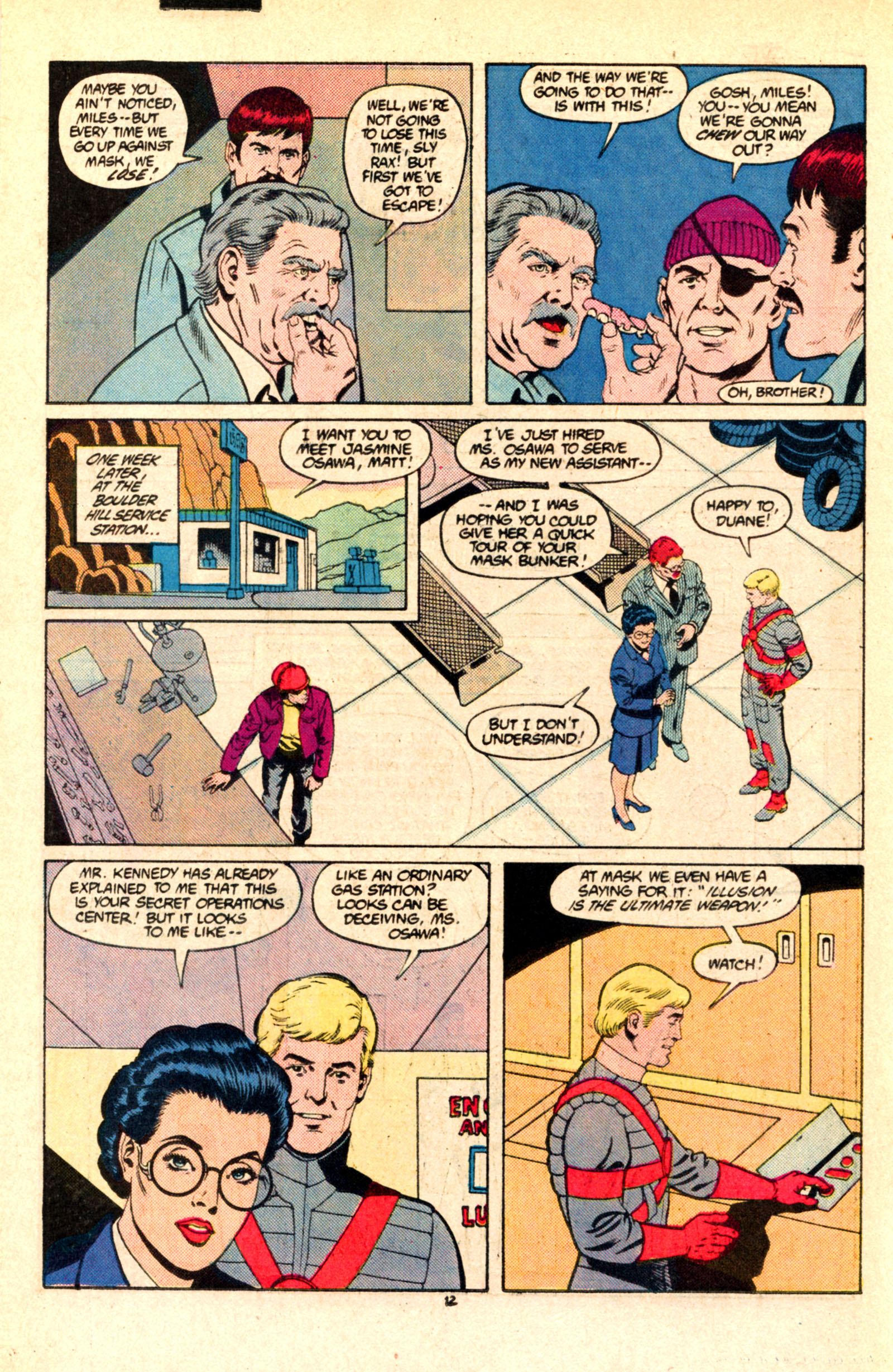 Read online MASK (1987) comic -  Issue #6 - 18