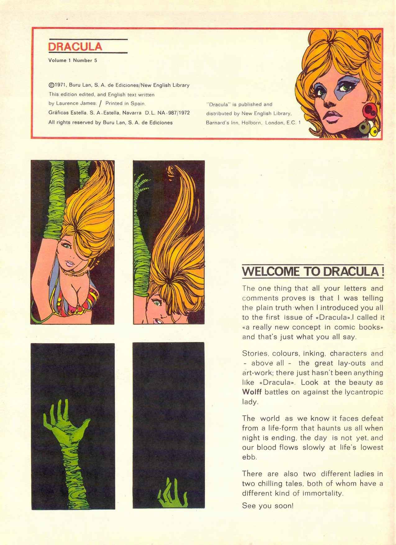 Read online Dracula (1971) comic -  Issue #5 - 2