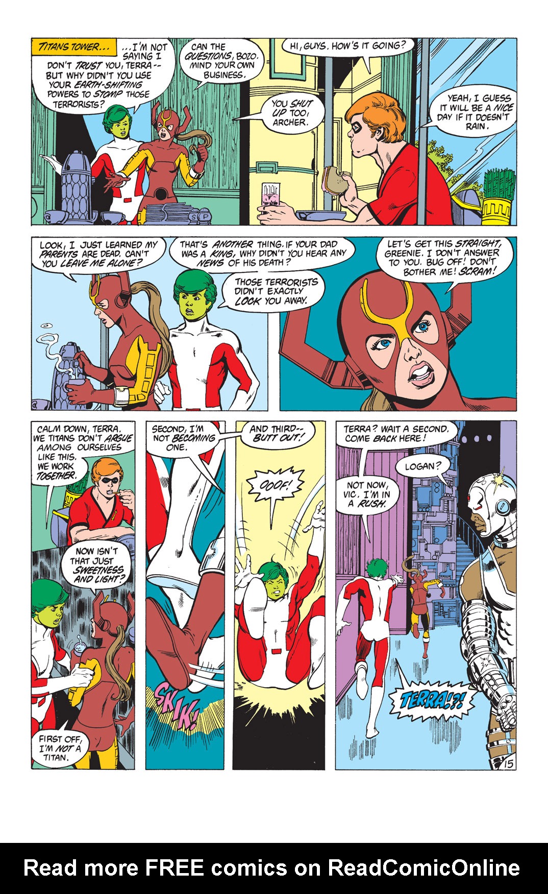 Read online The New Teen Titans (1980) comic -  Issue #29 - 16