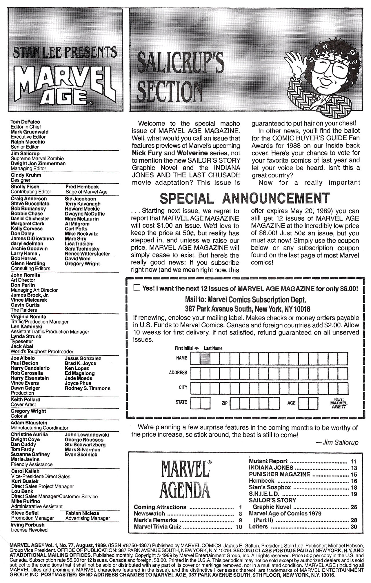 Read online Marvel Age comic -  Issue #77 - 2