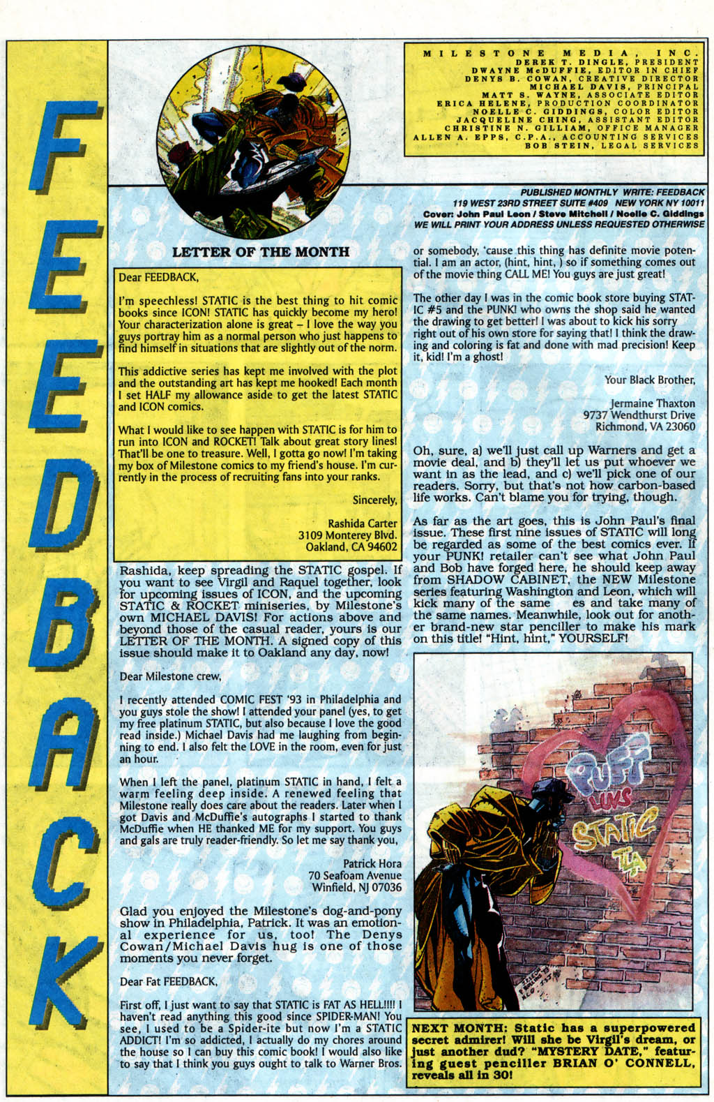 Read online Static comic -  Issue #9 - 24