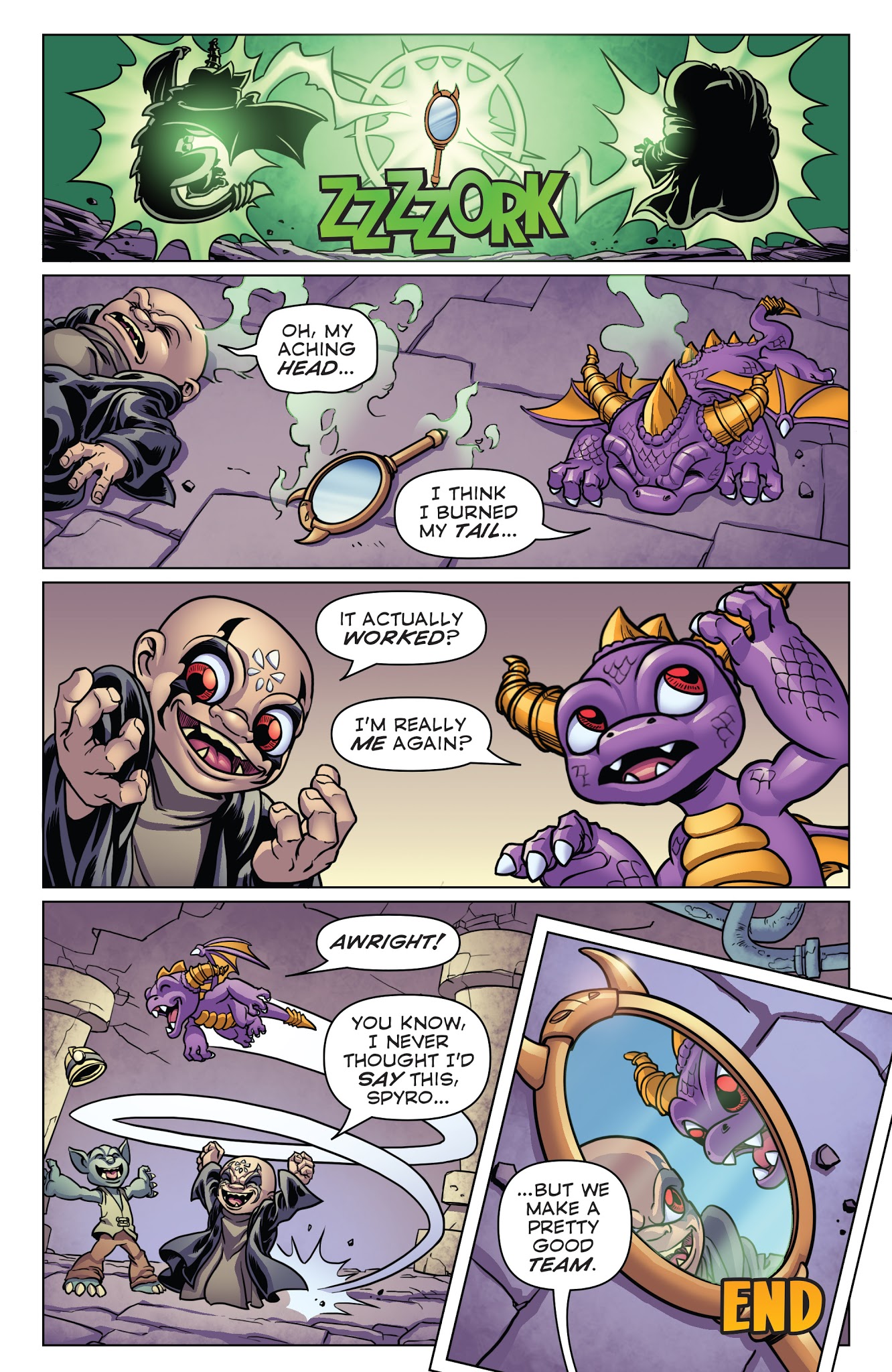 Read online Skylanders Quarterly-Spyro & Friends: Biting Back comic -  Issue # Full - 39