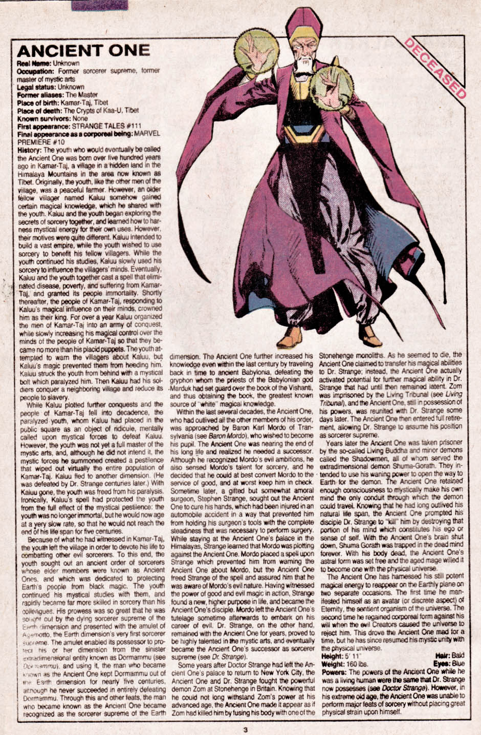 Read online The Official Handbook of the Marvel Universe comic -  Issue #13 - 4