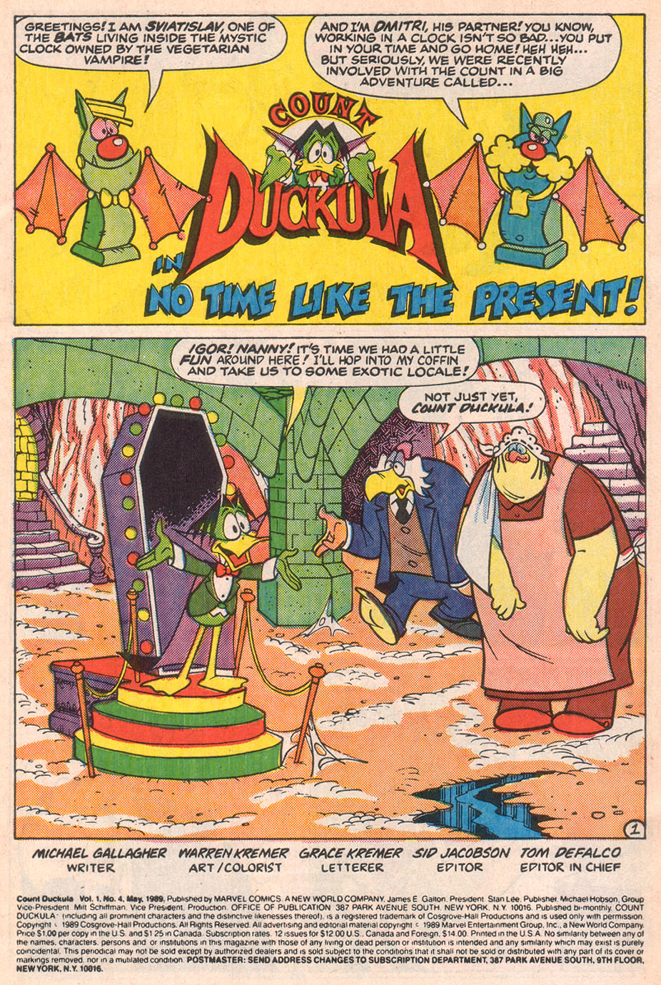Read online Count Duckula comic -  Issue #4 - 3