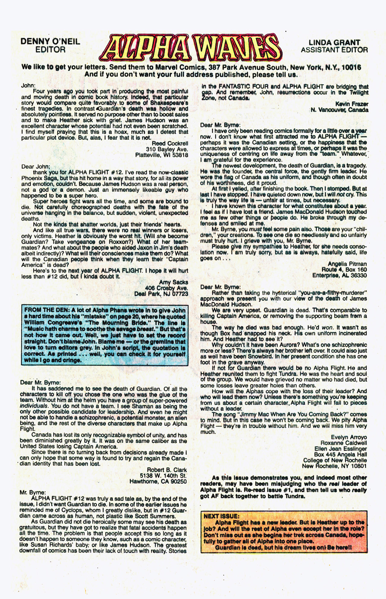 Read online Alpha Flight (1983) comic -  Issue #17 - 25