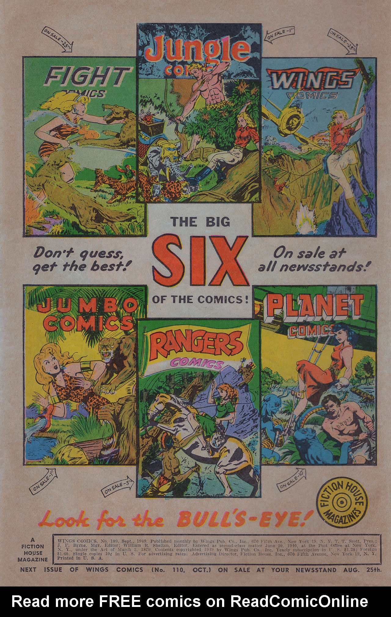 Read online Wings Comics comic -  Issue #109 - 2