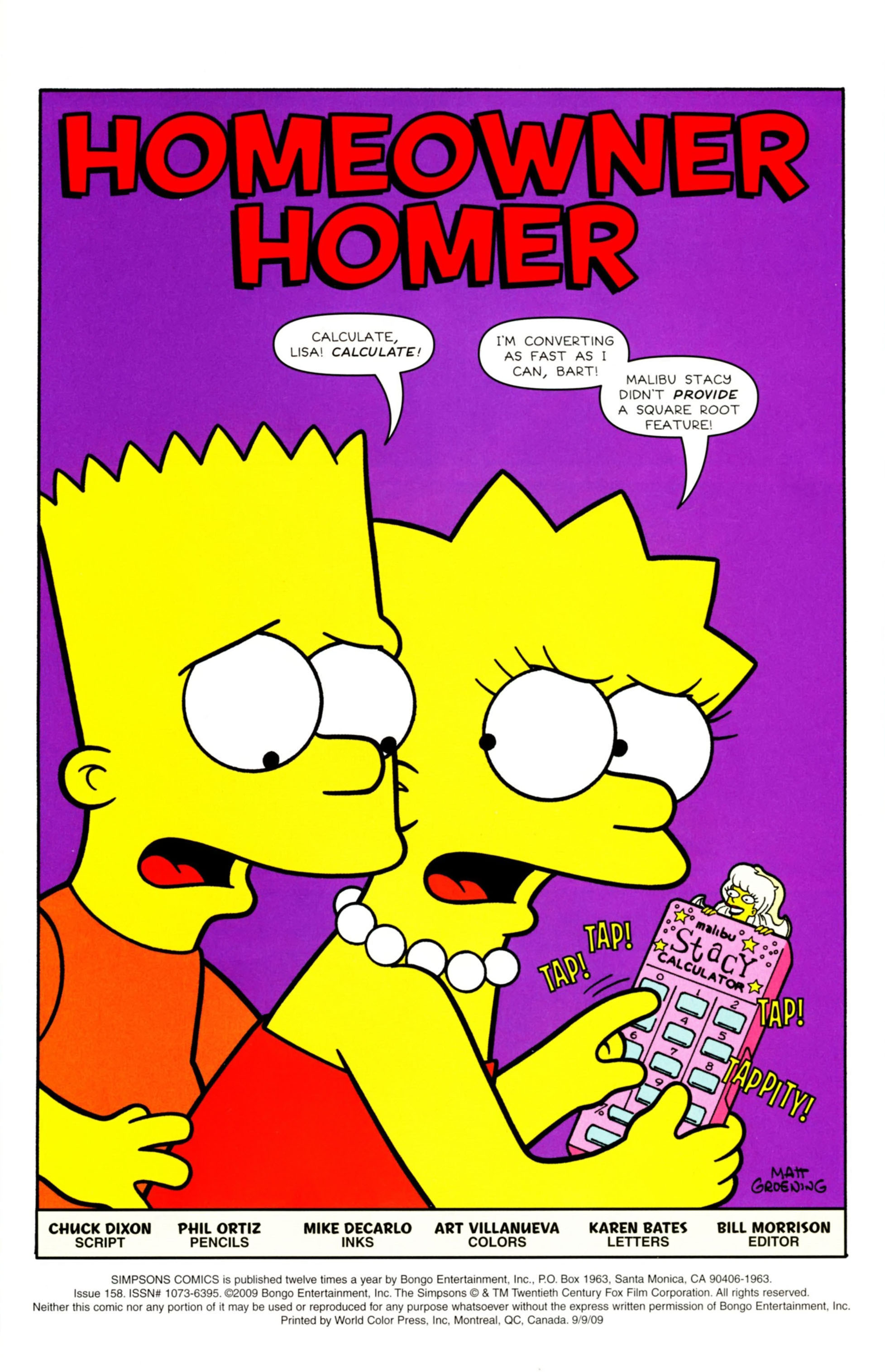 Read online Simpsons Comics comic -  Issue #158 - 2
