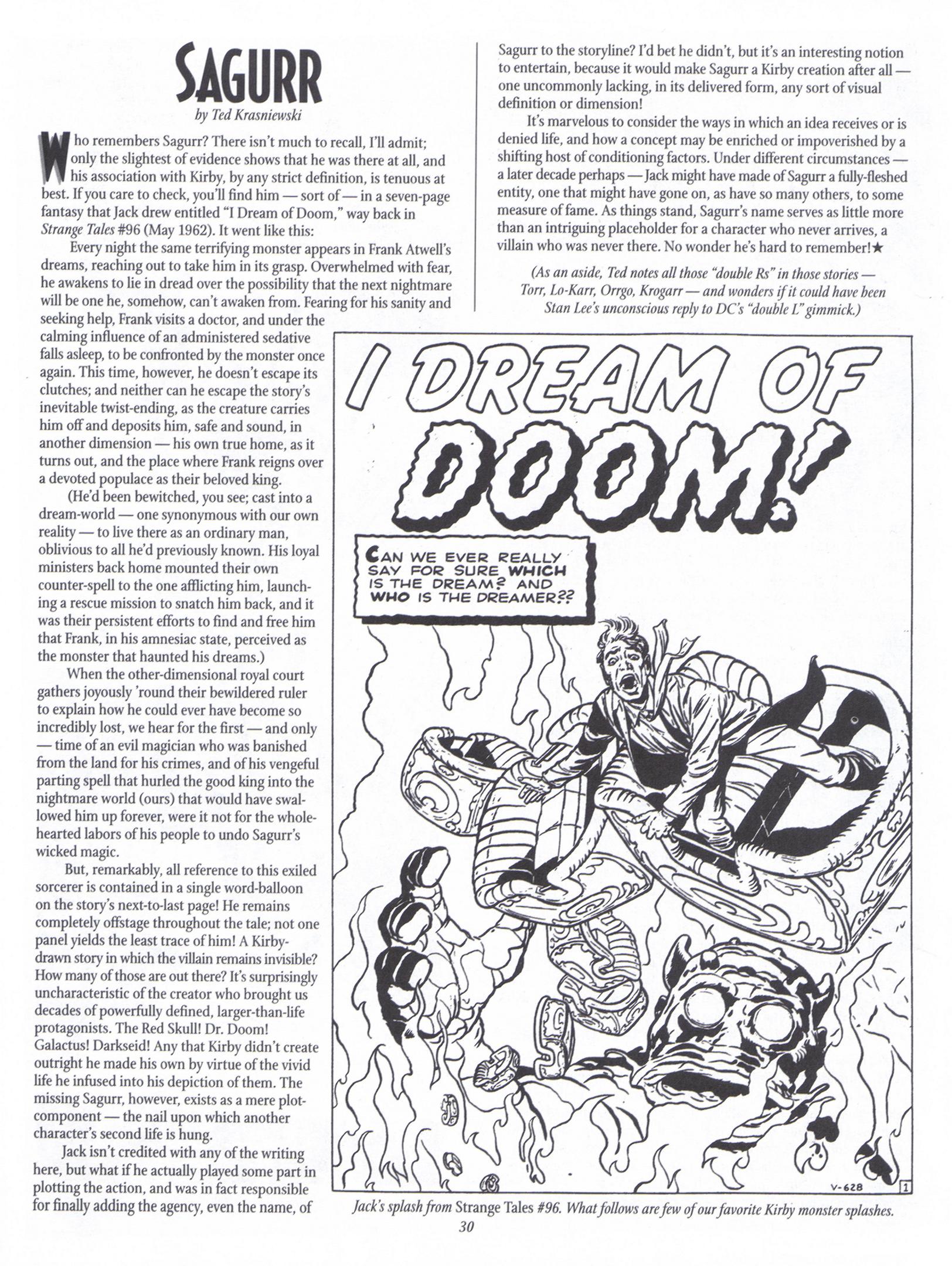 Read online The Jack Kirby Collector comic -  Issue #22 - 30