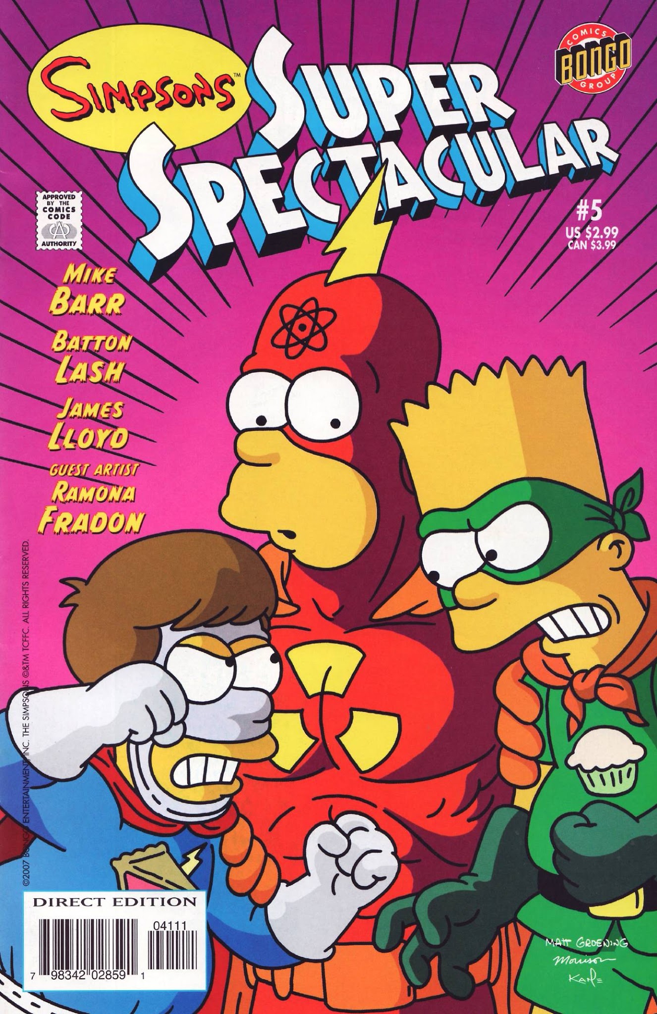 Read online Bongo Comics Presents Simpsons Super Spectacular comic -  Issue #5 - 1