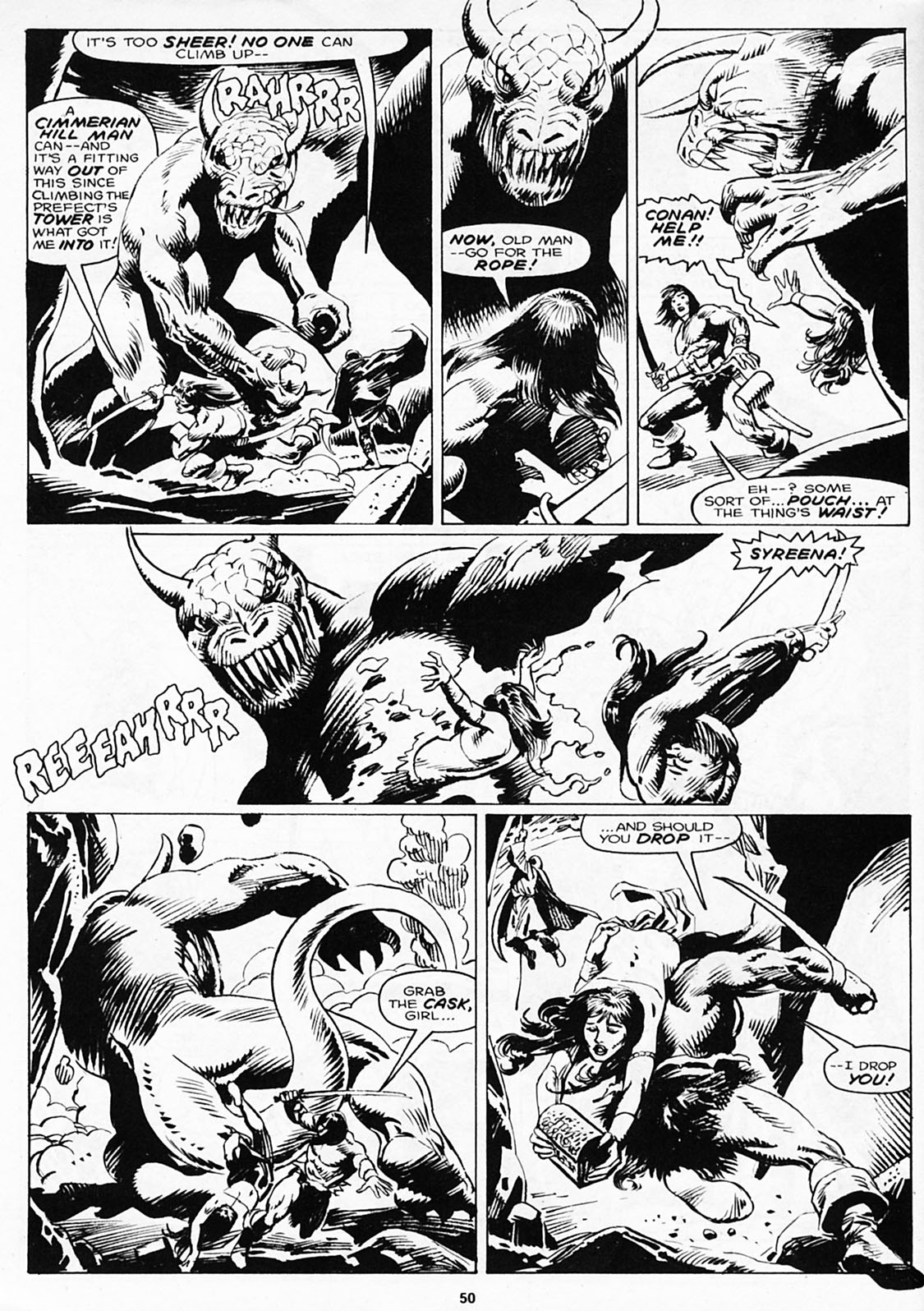 Read online The Savage Sword Of Conan comic -  Issue #180 - 52
