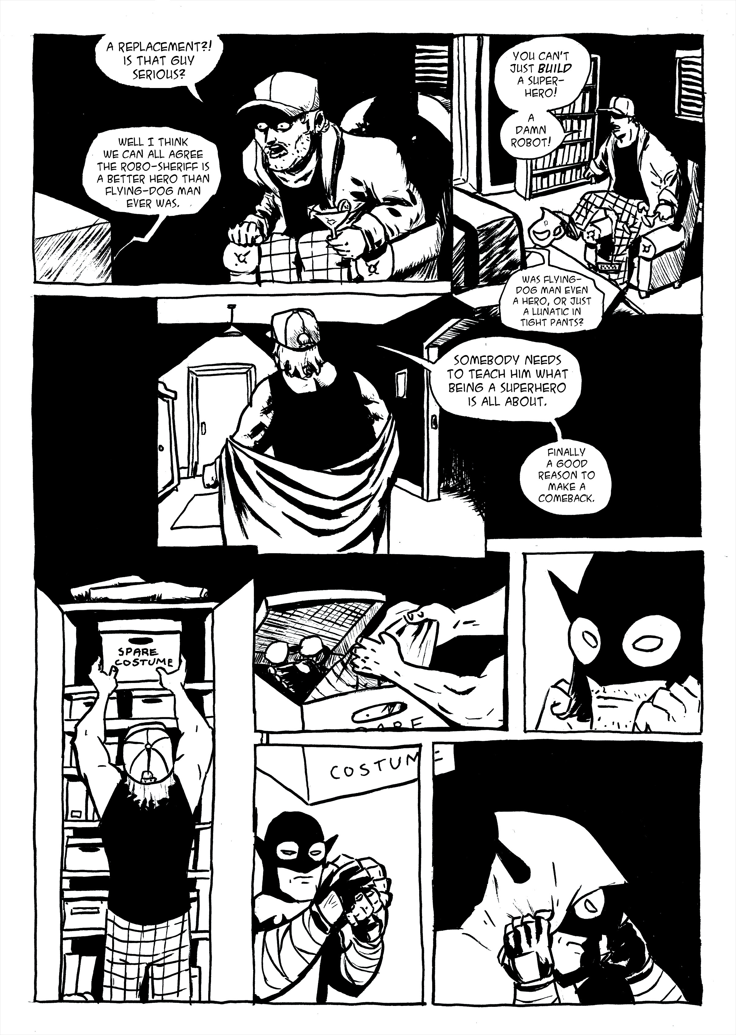 Read online Flying-Dog Man comic -  Issue #1 - 8