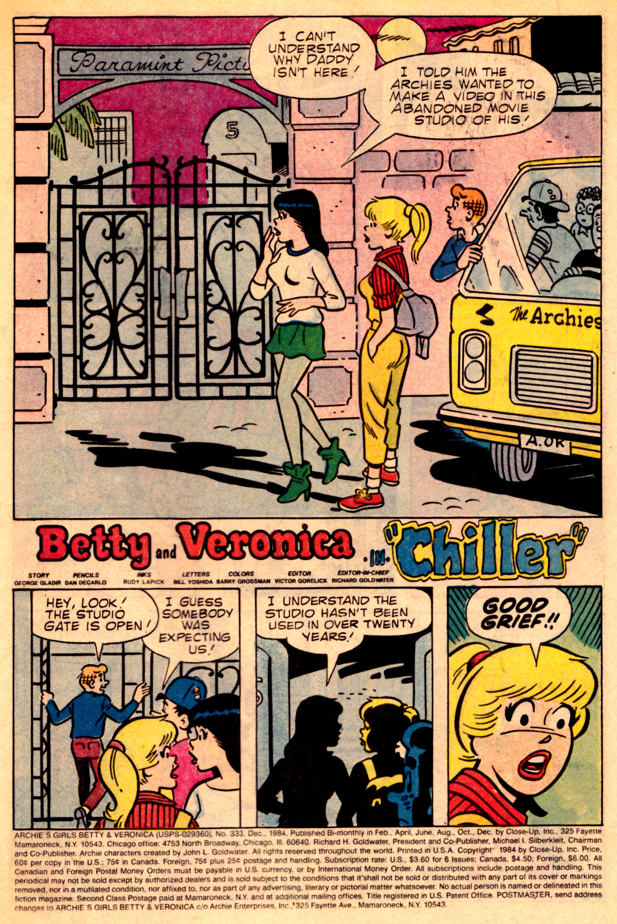 Read online Archie's Girls Betty and Veronica comic -  Issue #333 - 2