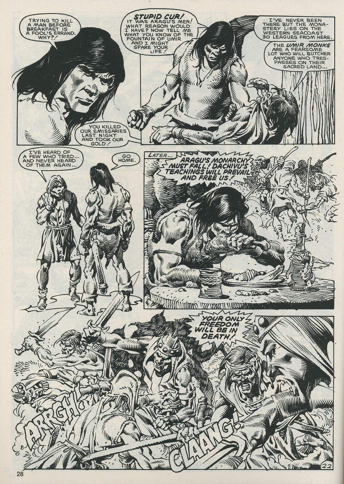 Read online The Savage Sword Of Conan comic -  Issue #121 - 28
