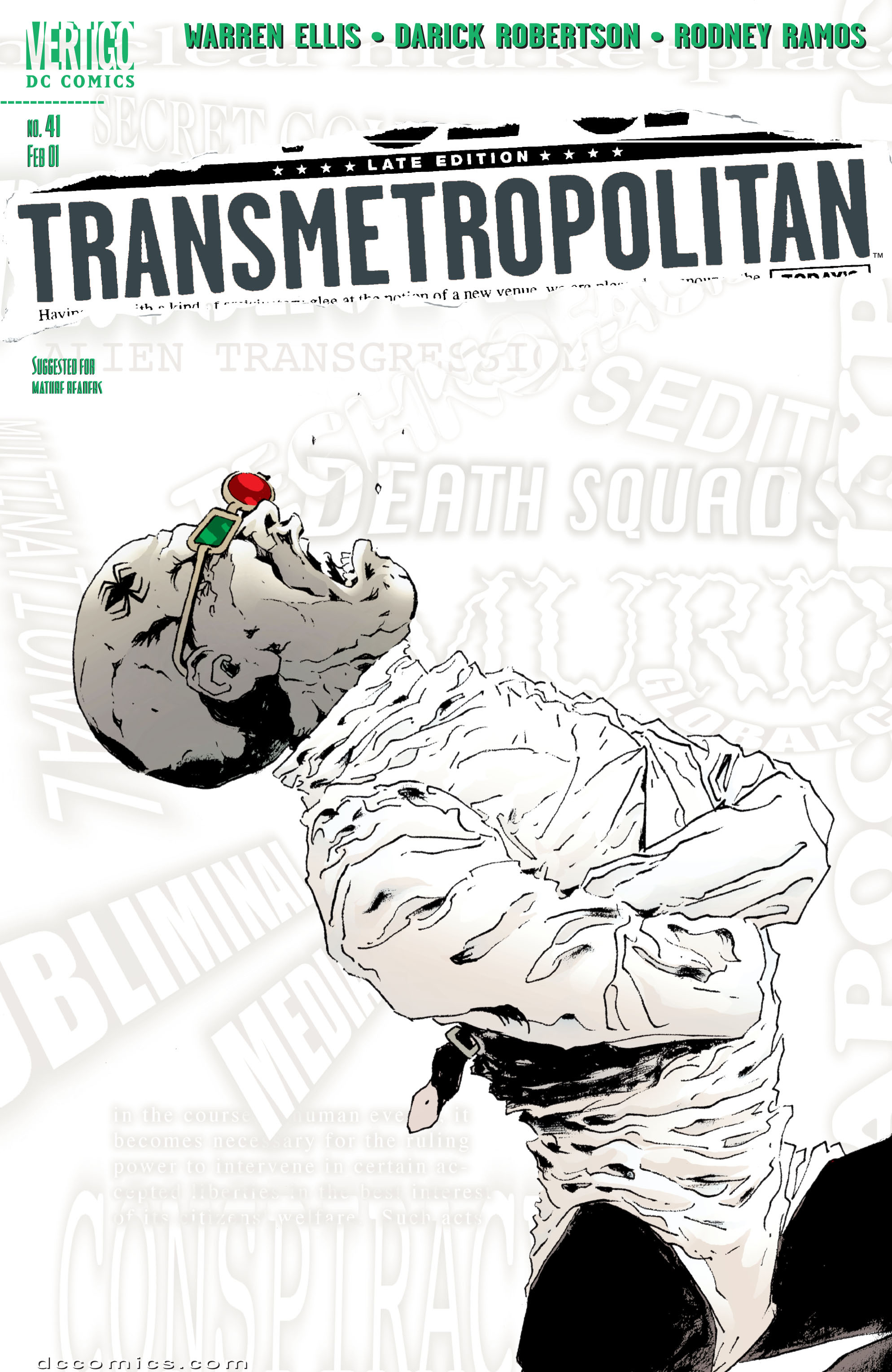 Read online Transmetropolitan comic -  Issue #41 - 1