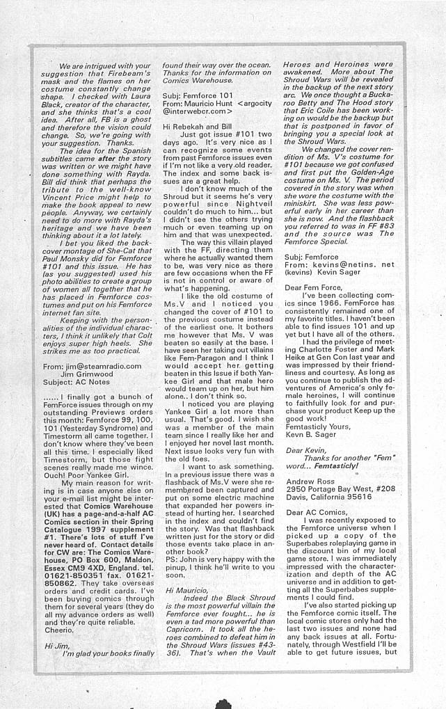 Read online Femforce comic -  Issue #103 - 28