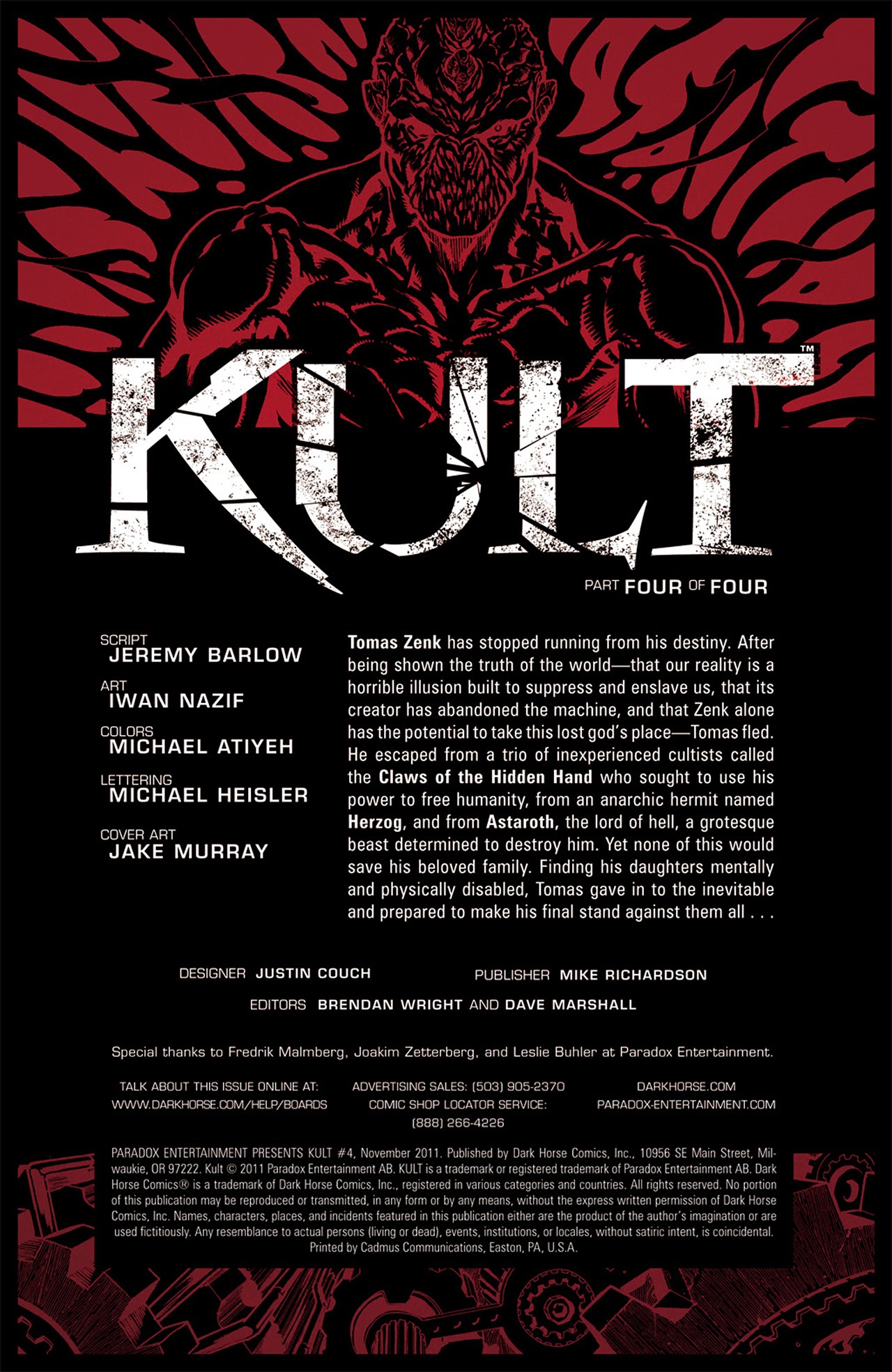 Read online Kult comic -  Issue #4 - 2