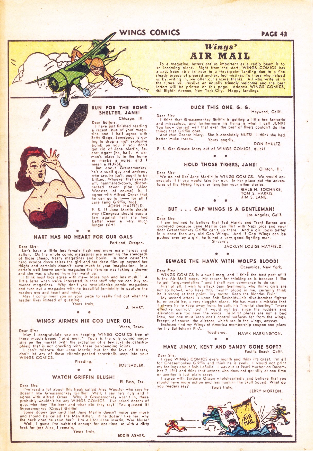 Read online Wings Comics comic -  Issue #31 - 44