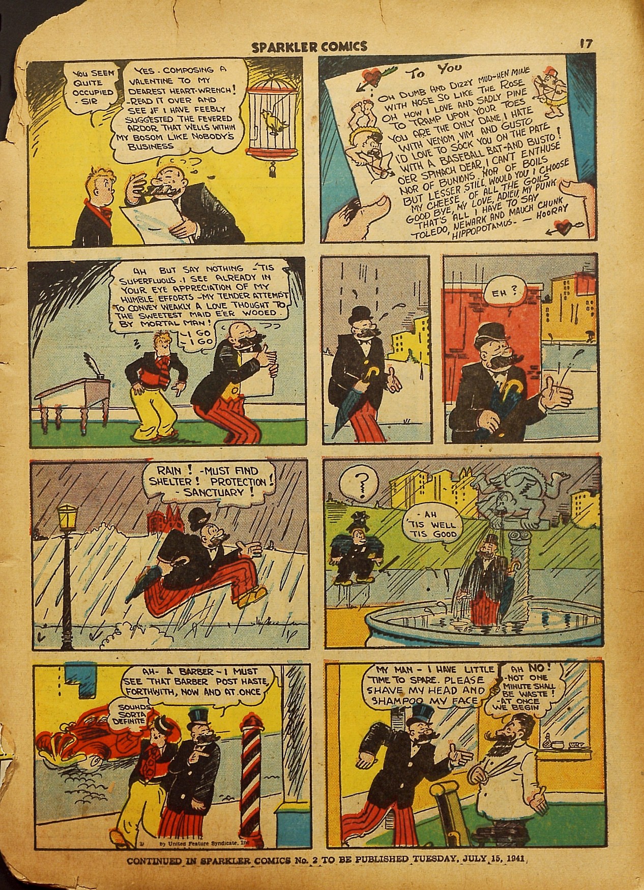 Read online Sparkler Comics comic -  Issue #1 - 20