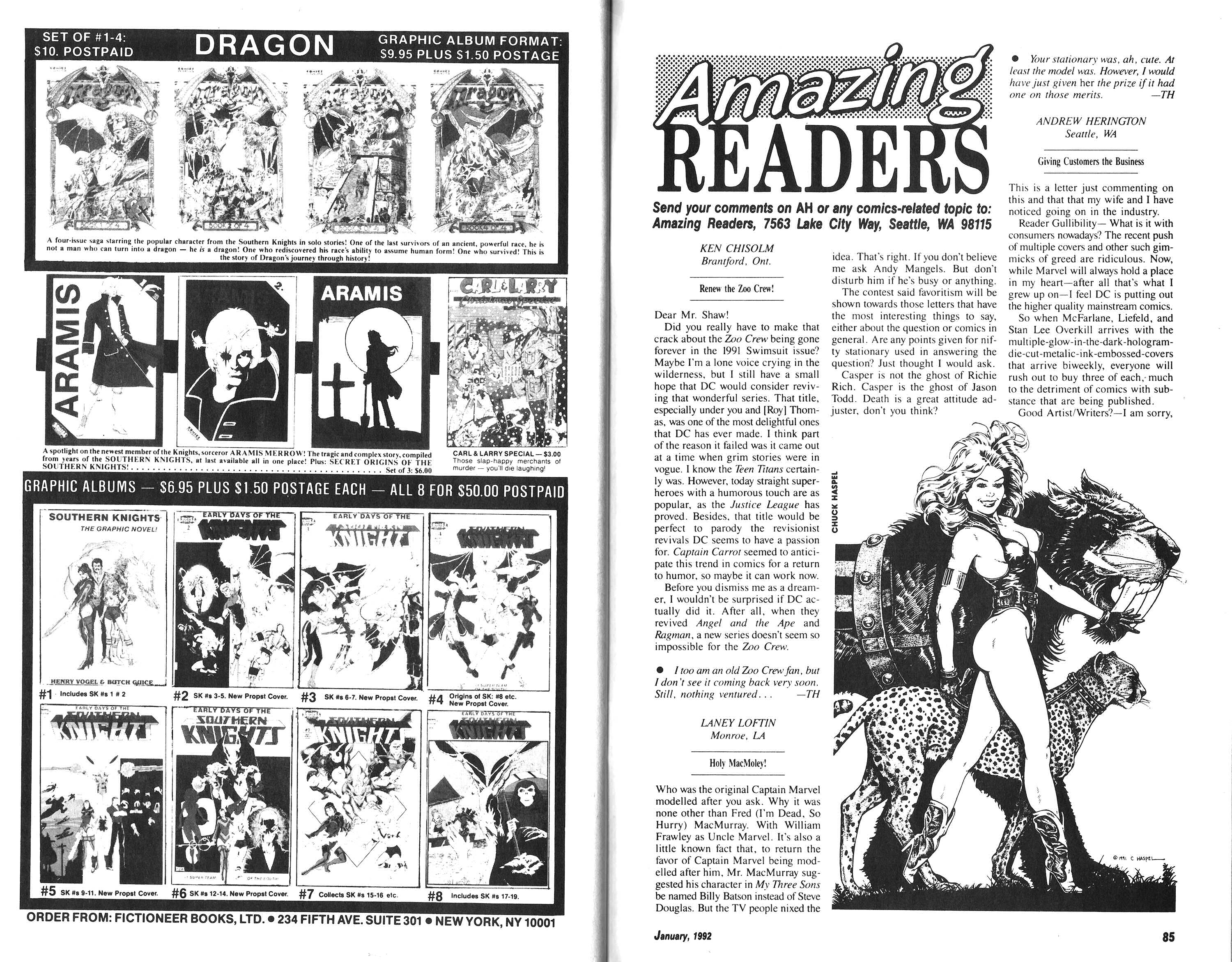 Read online Amazing Heroes comic -  Issue #198 - 43
