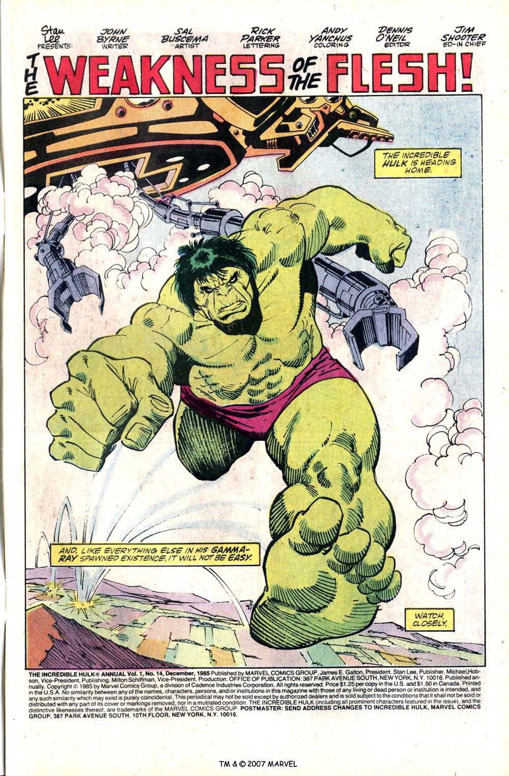 Read online The Incredible Hulk (1968) comic -  Issue # _Annual 1985 - 3