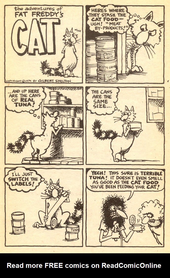 Read online Adventures of Fat Freddy's Cat comic -  Issue #5 - 34