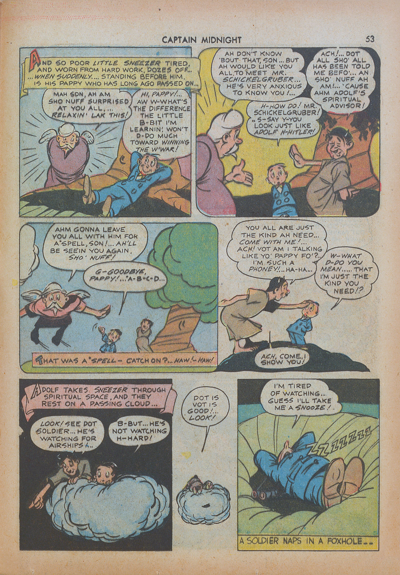 Read online Captain Midnight (1942) comic -  Issue #8 - 53
