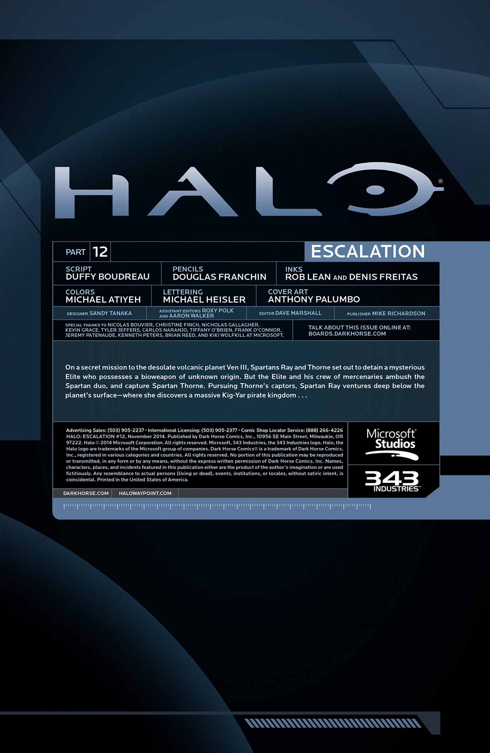Read online Halo: Escalation comic -  Issue #12 - 2