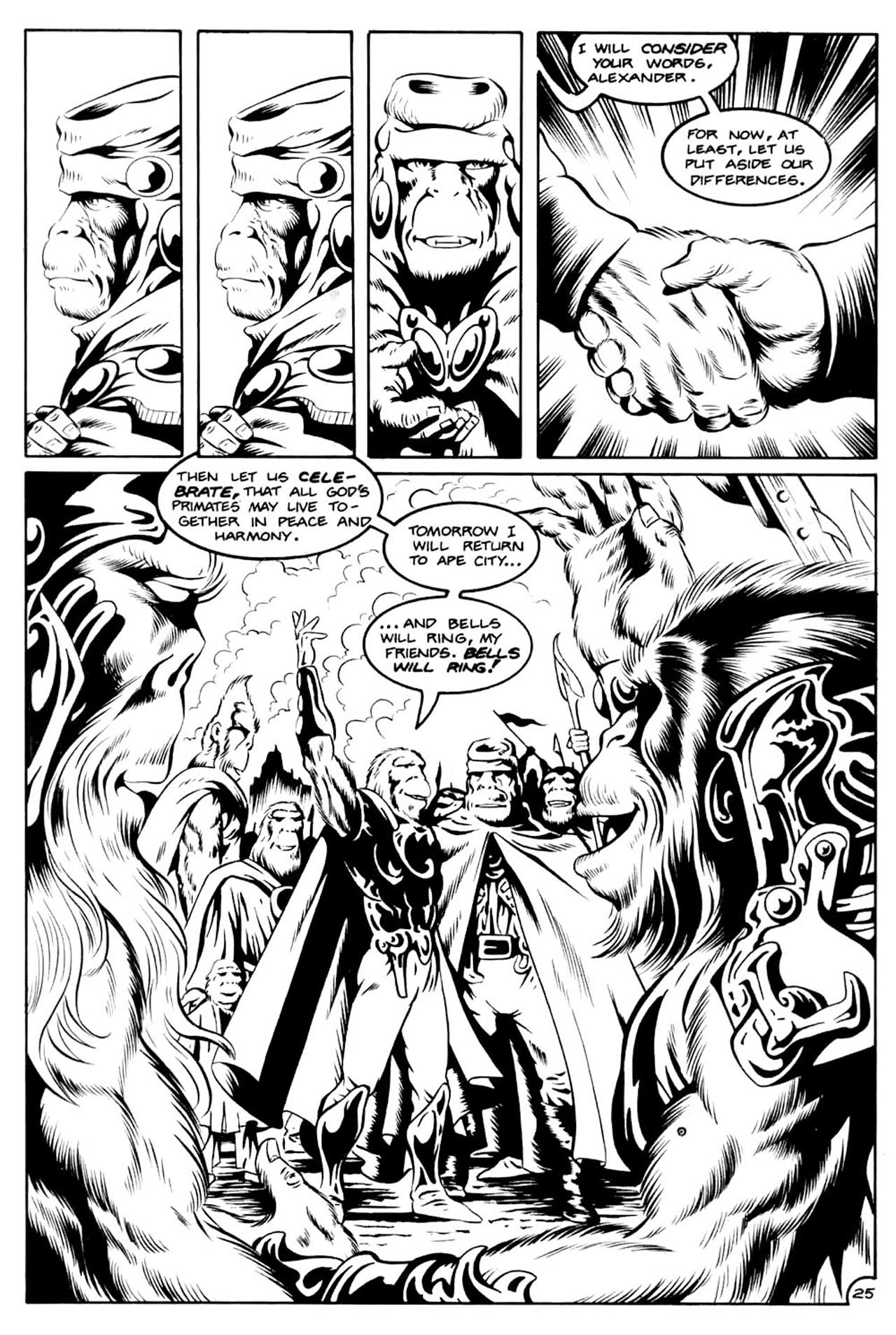 Read online Planet of the Apes (1990) comic -  Issue #11 - 27