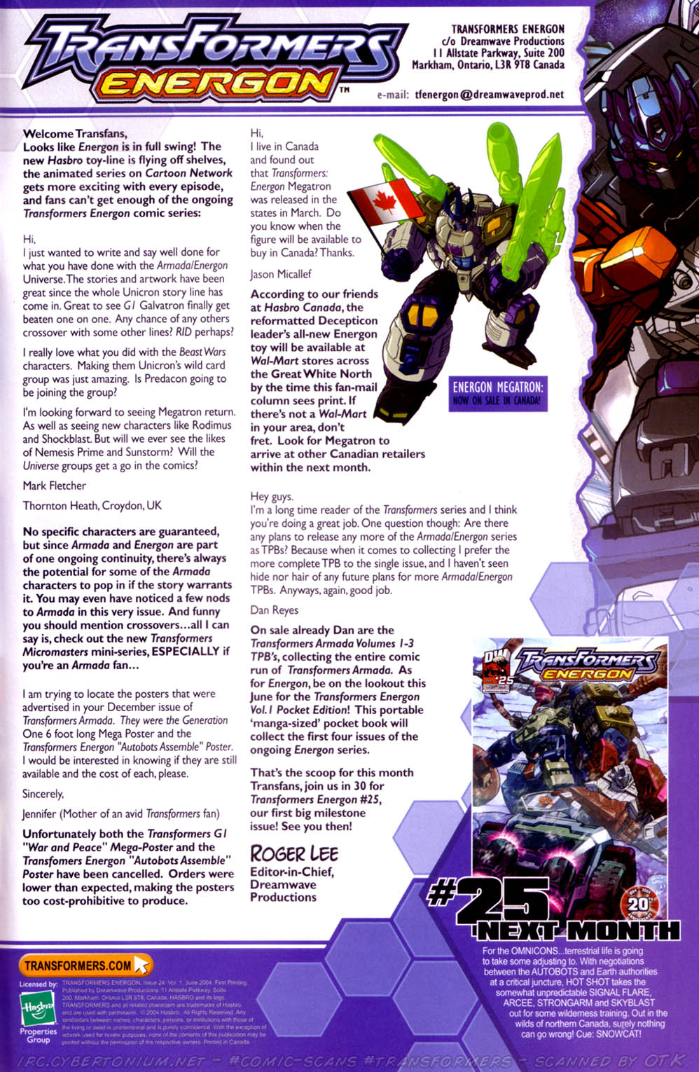 Read online Transformers Energon comic -  Issue #24 - 24