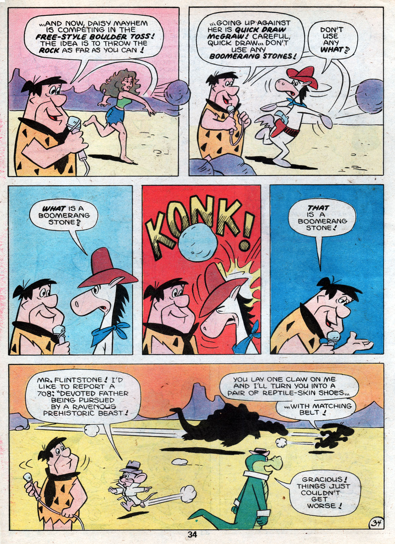 Read online Flintstones Visits Laff-A-Lympics comic -  Issue # Full - 36