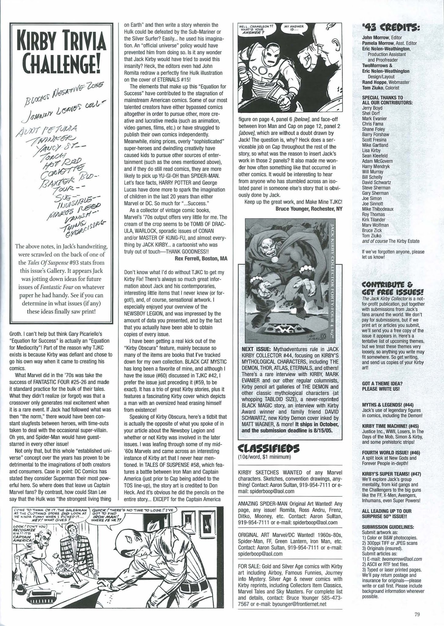 Read online The Jack Kirby Collector comic -  Issue #43 - 81