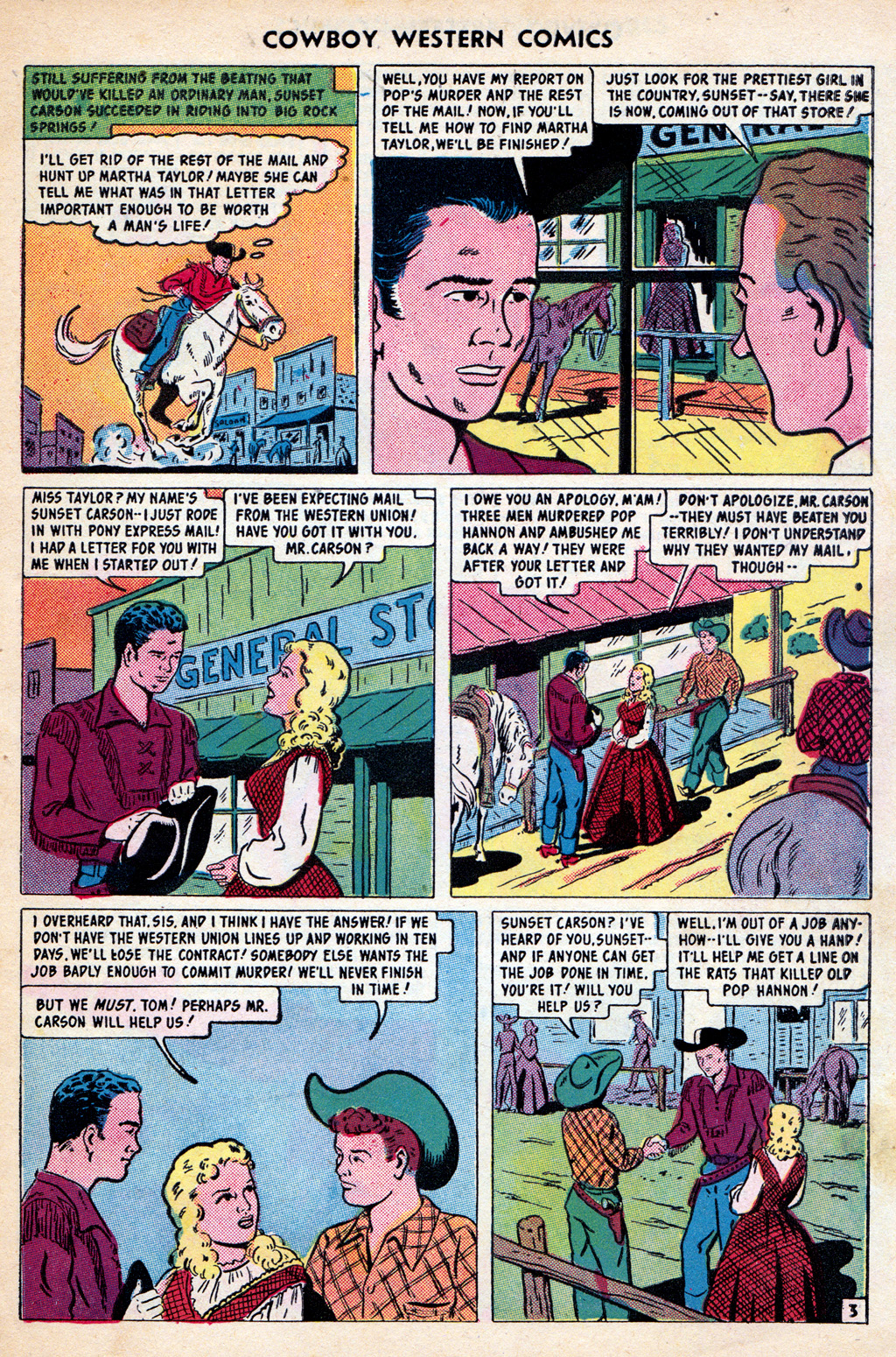 Read online Cowboy Western Comics (1948) comic -  Issue #30 - 5