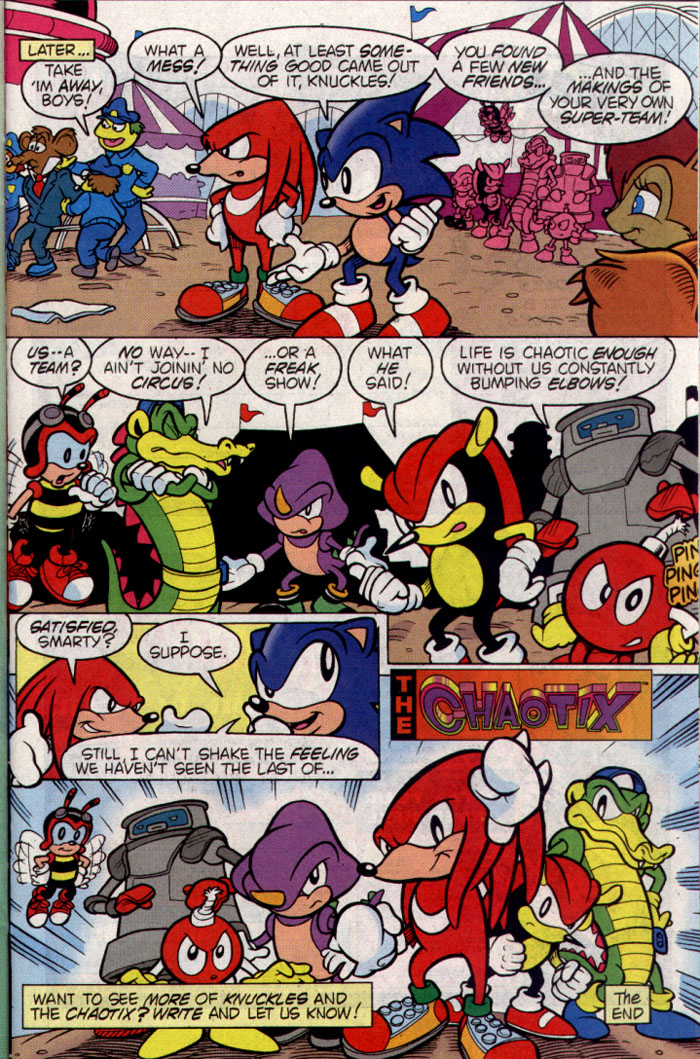 Read online Knuckles' Chaotix comic -  Issue # Full - 27