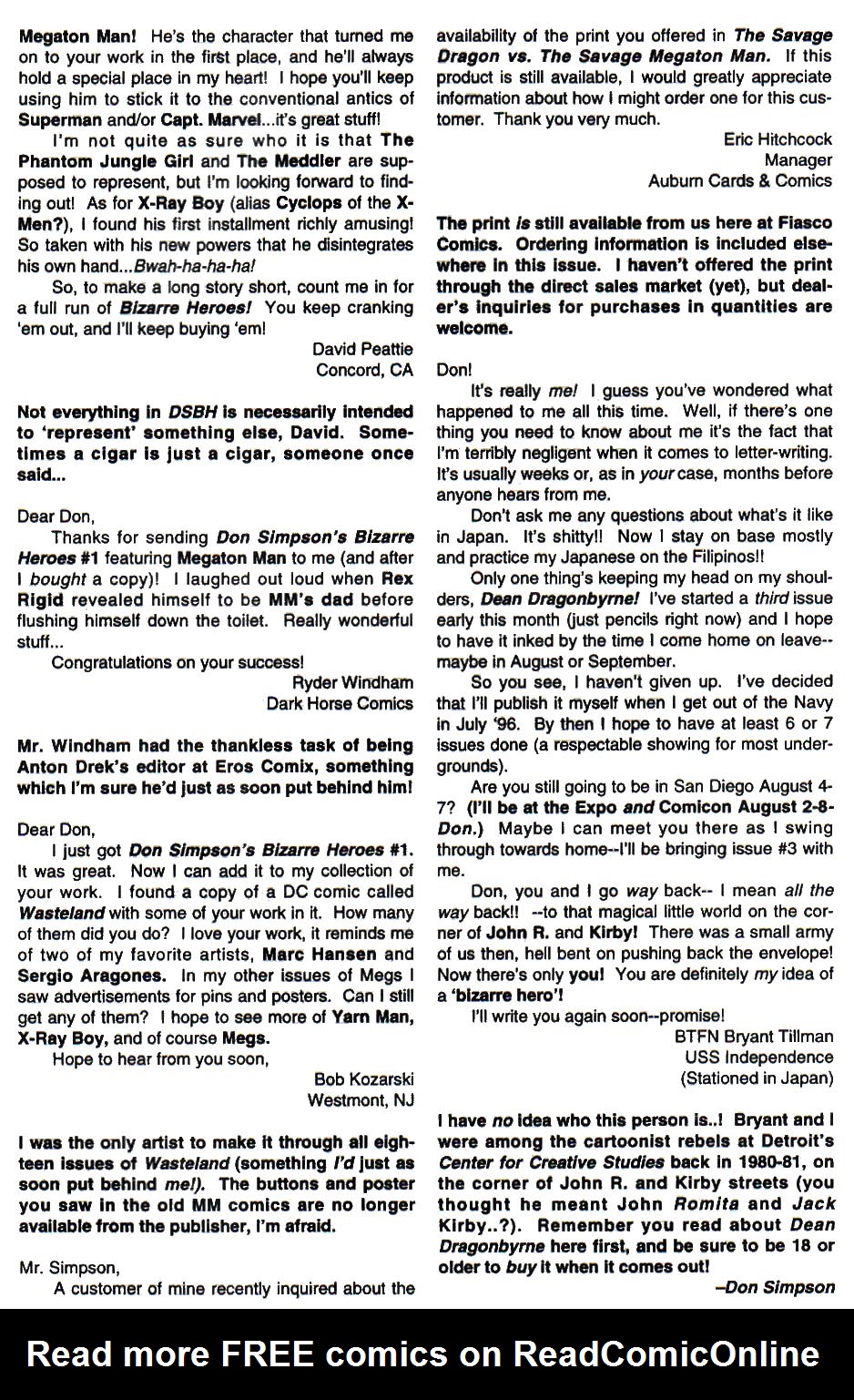 Read online Don Simpson's Bizarre Heroes comic -  Issue #3 - 31