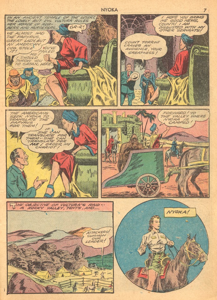Read online Jungle Girl (1942) comic -  Issue #1 - 7