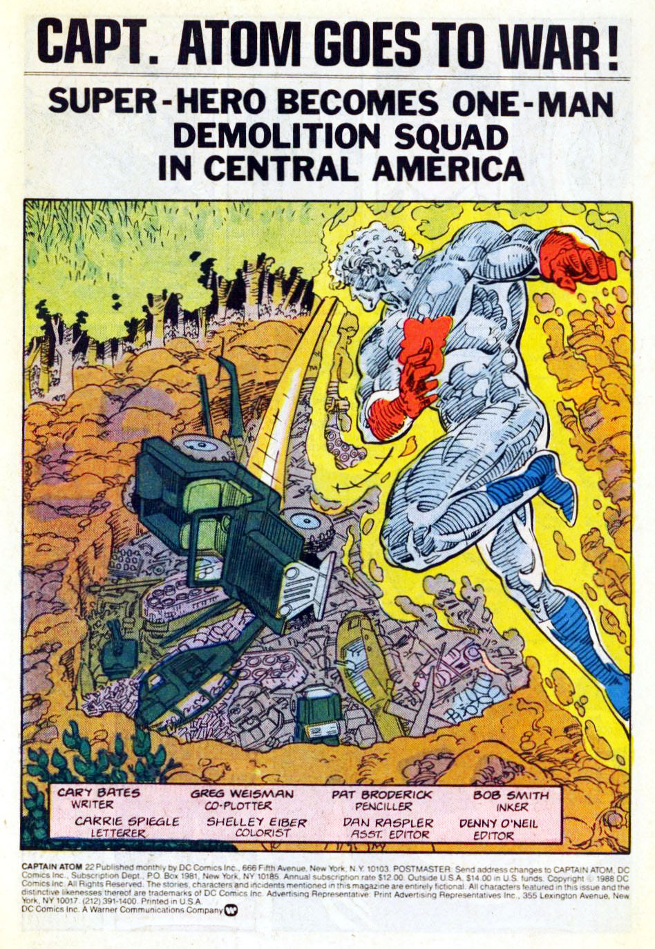 Read online Captain Atom (1987) comic -  Issue #22 - 2