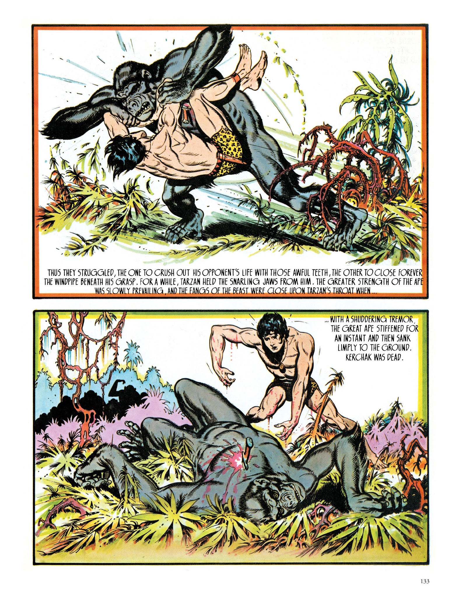 Read online Edgar Rice Burroughs' Tarzan: Burne Hogarth's Lord of the Jungle comic -  Issue # TPB - 133