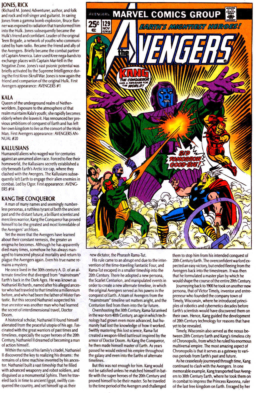 Read online The Avengers Log comic -  Issue # Full - 37