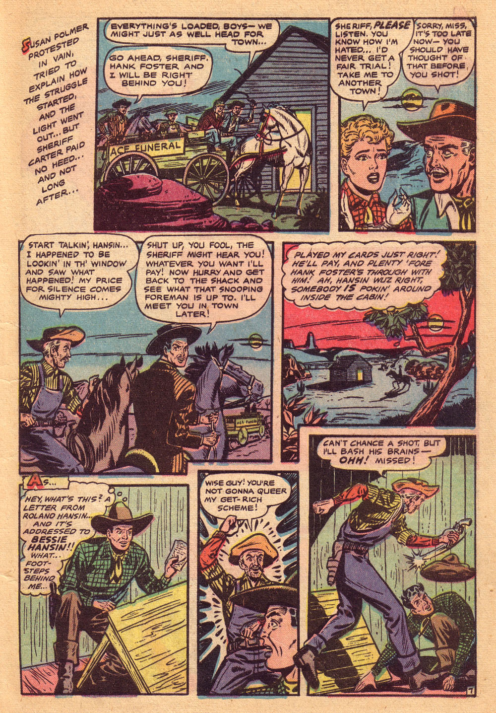 Read online Cowgirl Romances (1950) comic -  Issue #4 - 9