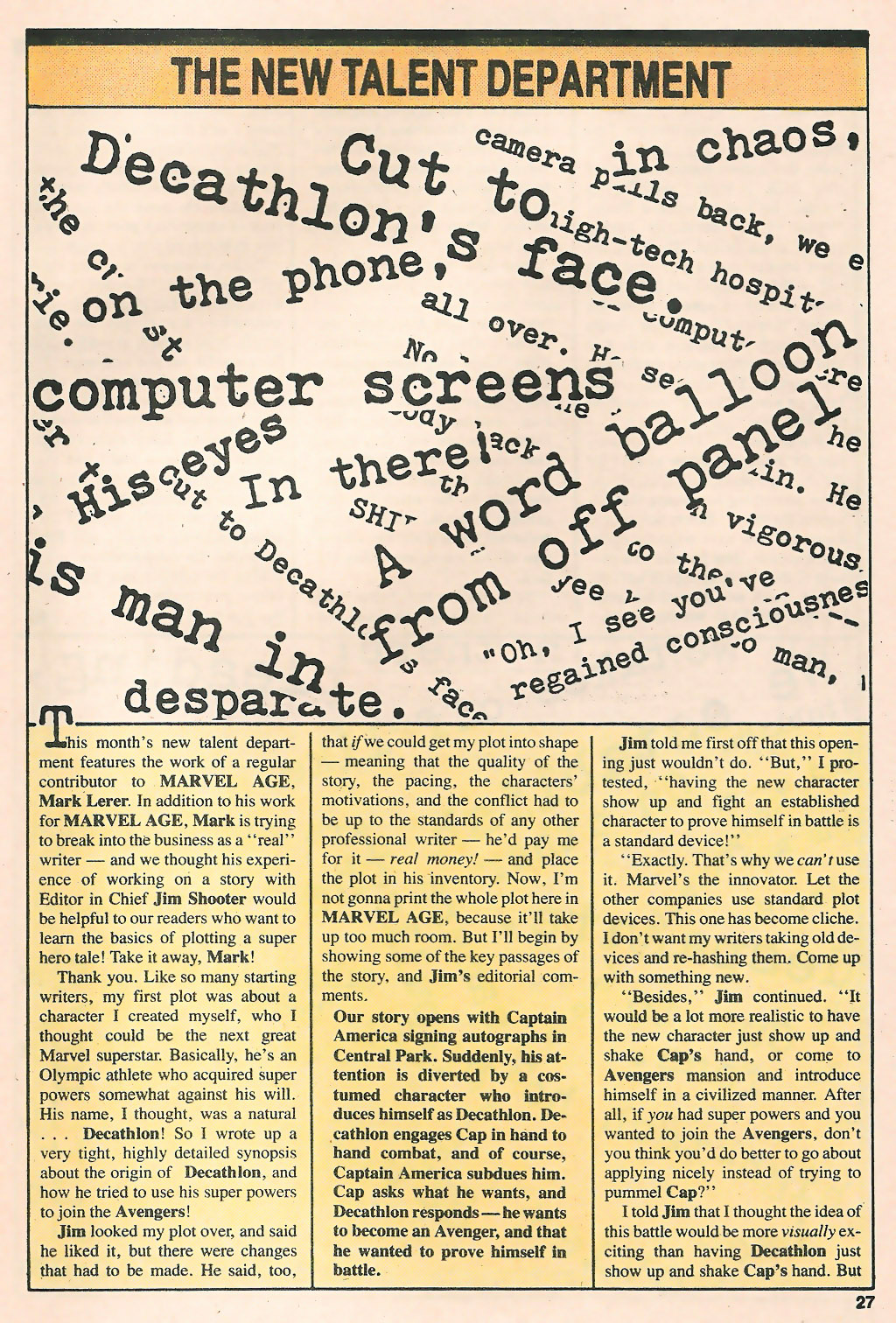 Read online Marvel Age comic -  Issue #15 - 28