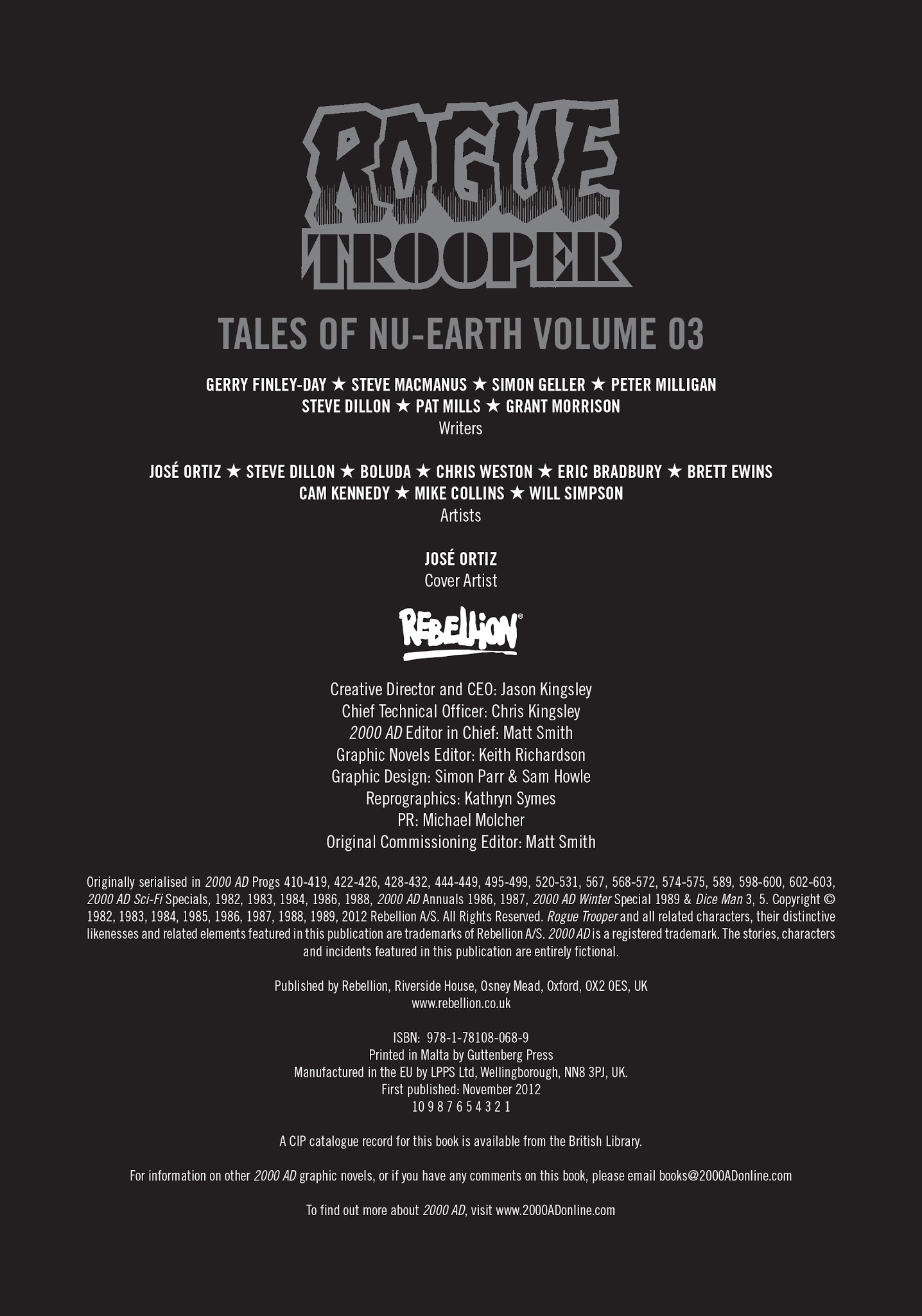 Read online Rogue Trooper: Tales of Nu-Earth comic -  Issue # TPB 3 - 4