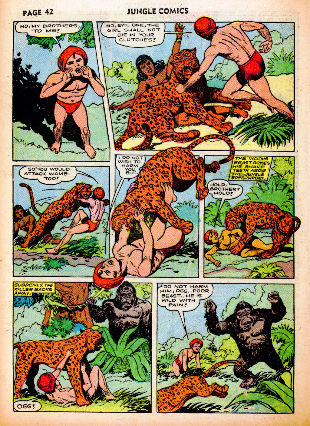 Read online Jungle Comics comic -  Issue #37 - 44