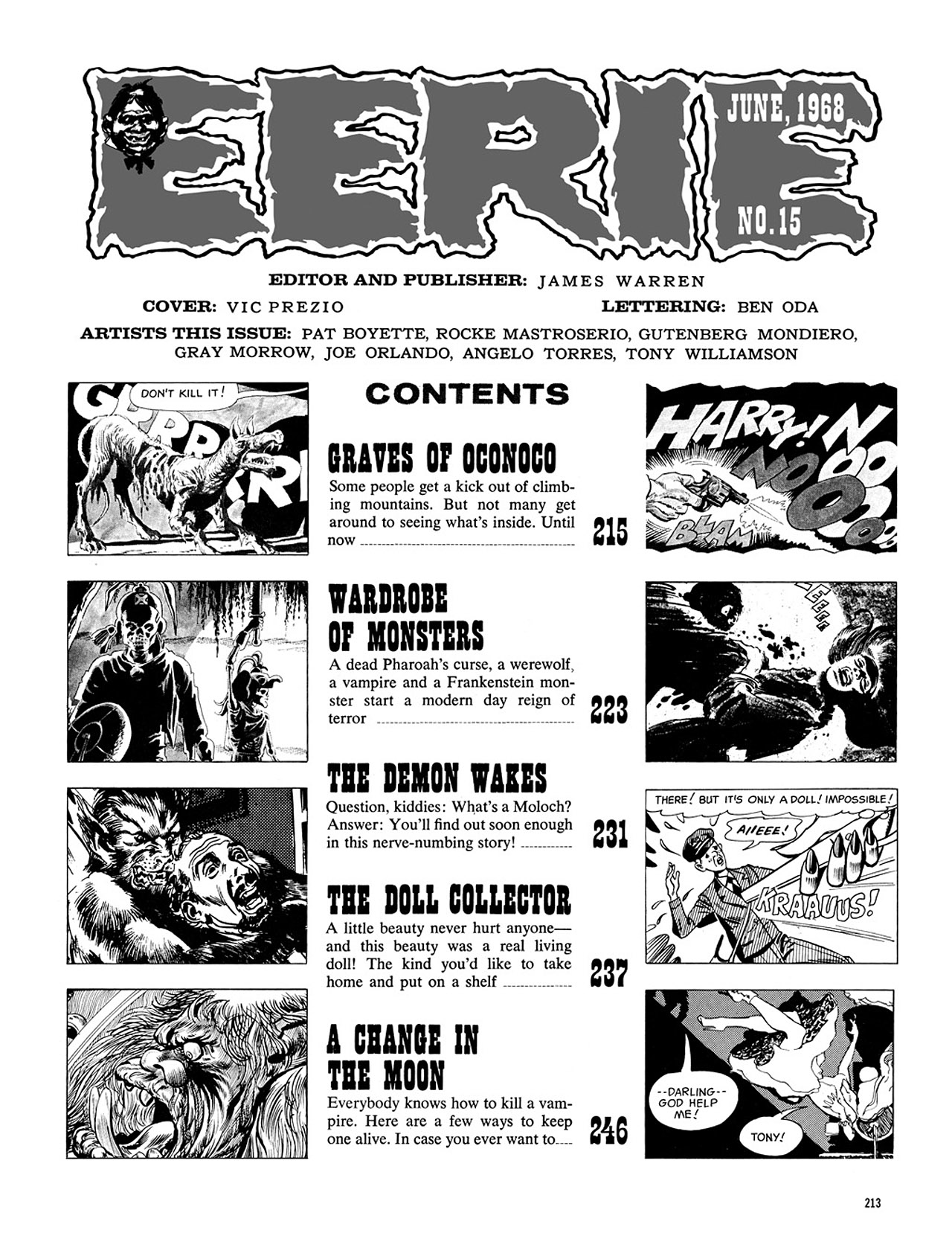 Read online Eerie Archives comic -  Issue # TPB 3 - 214