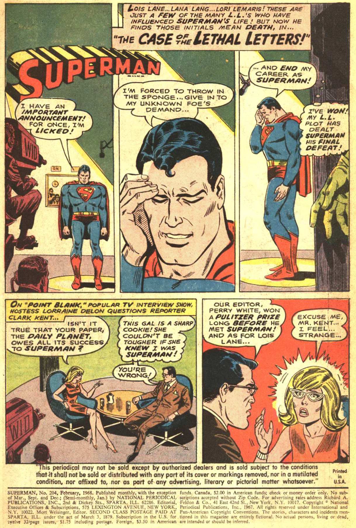 Read online Superman (1939) comic -  Issue #204 - 2