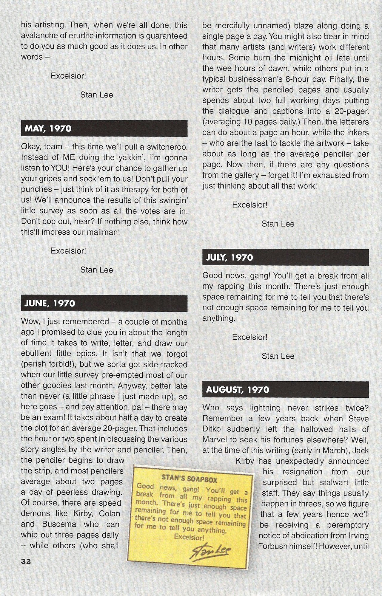 Read online Stan's Soapbox: The Collection comic -  Issue # TPB - 29