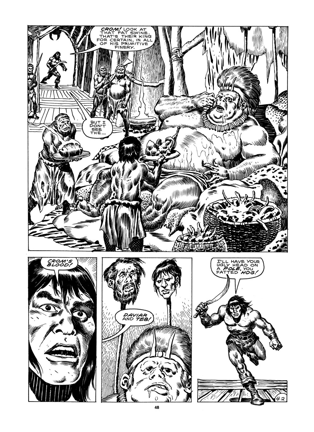 Read online The Savage Sword Of Conan comic -  Issue #151 - 45