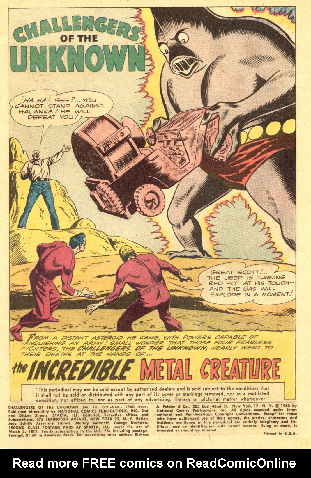 Read online Challengers of the Unknown (1958) comic -  Issue #16 - 3