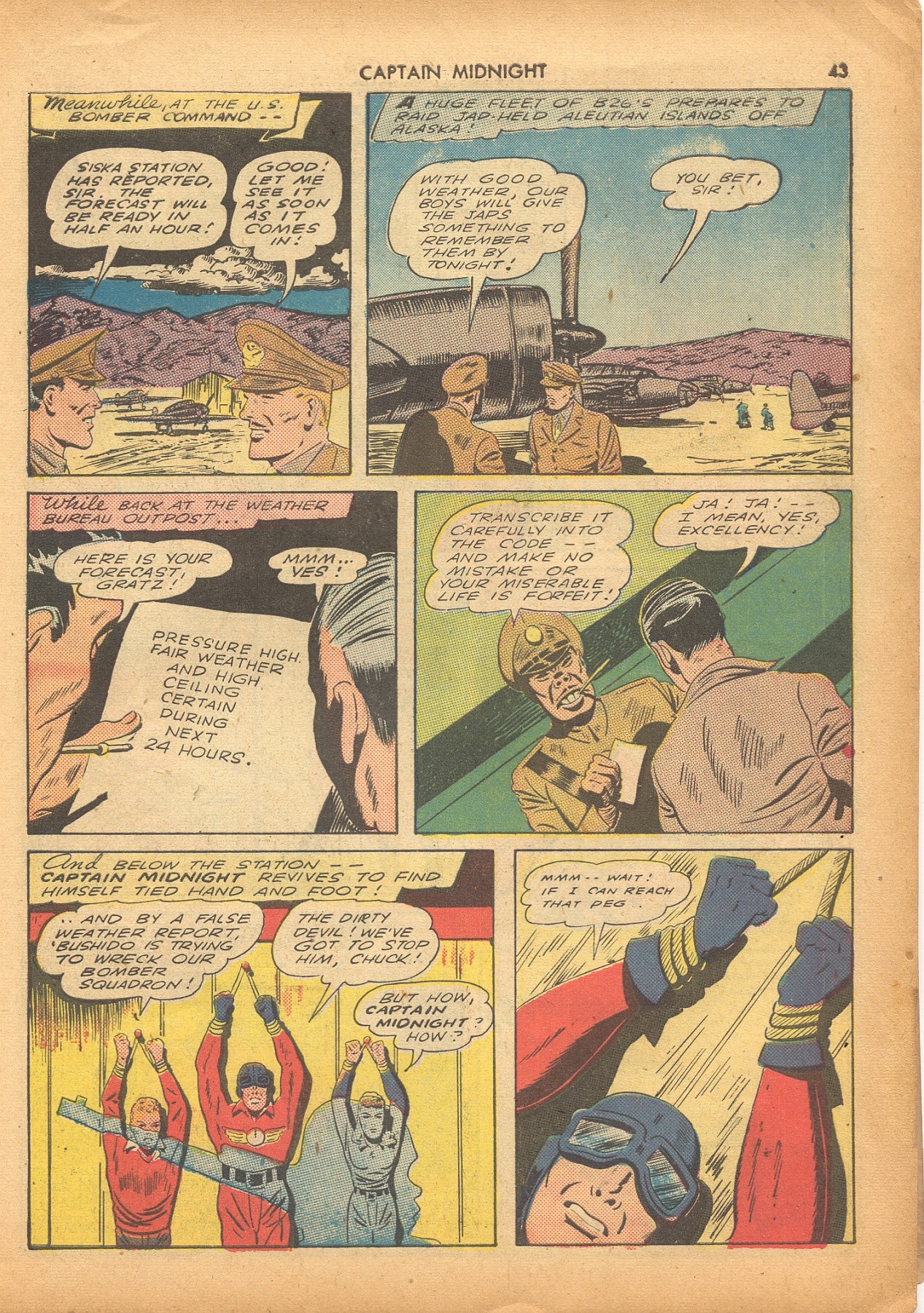 Read online Captain Midnight (1942) comic -  Issue #4 - 44