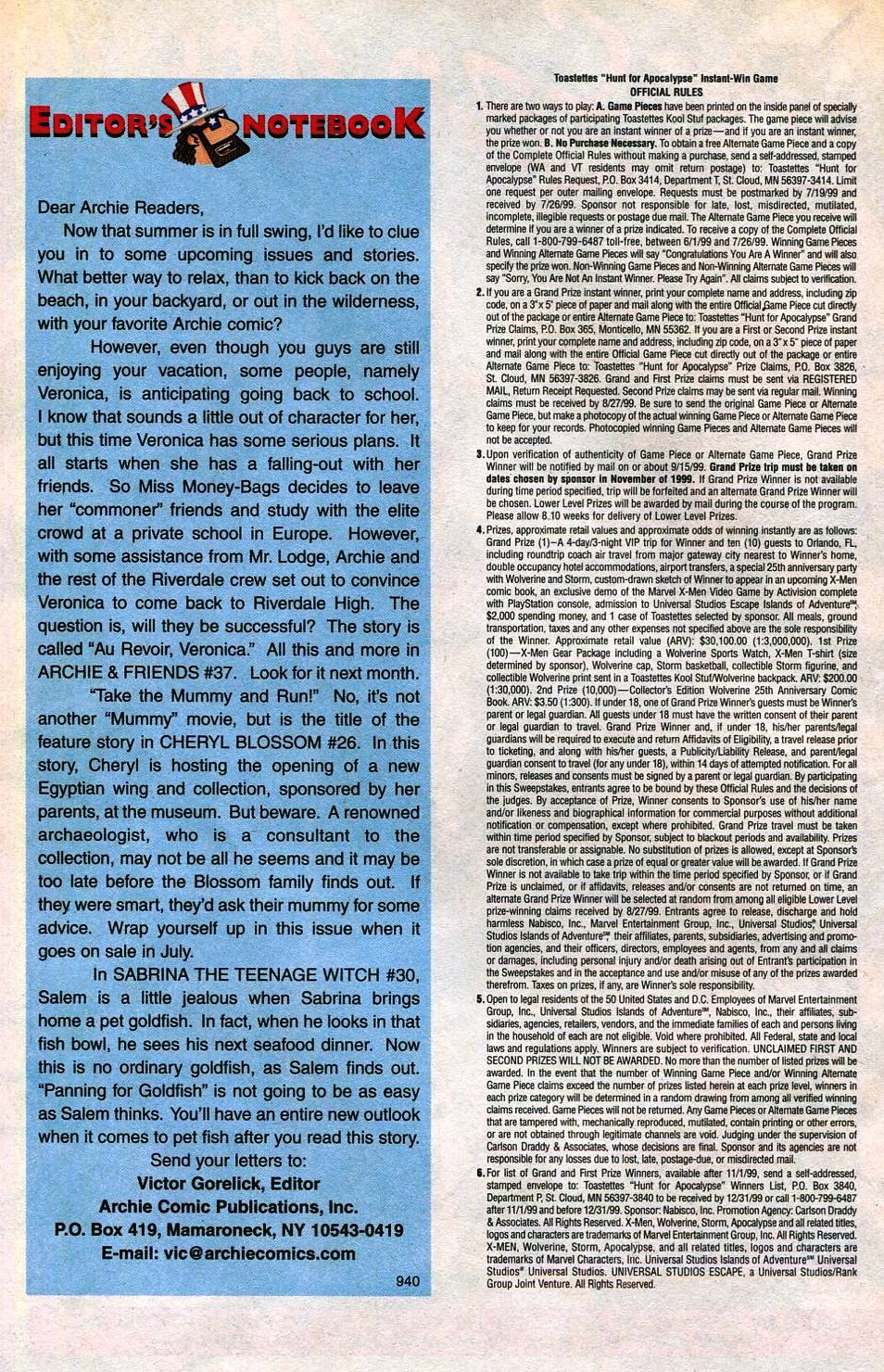 Read online Betty And Veronica: Summer Fun (1994) comic -  Issue #6 - 10